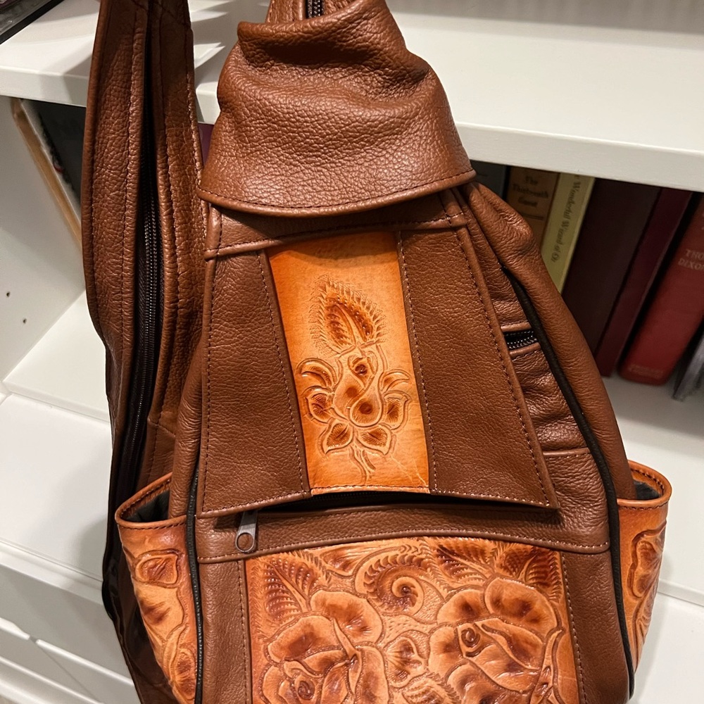 Original leather backpack